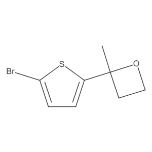 2-(5-Bromothiophen-2-yl)-2-methyloxetane结构式