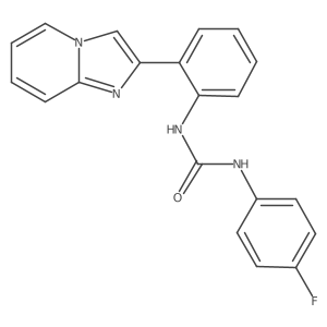 1-(4-Fluorophenyl)-3-(2-(imidazo[1,2-a]pyridin-2-yl)phenyl)urea结构式