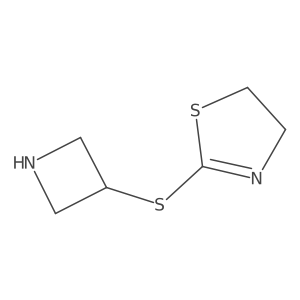 2-(Azetidin-3-ylsulfanyl)-4,5-dihydro-1,3-thiazole Structure