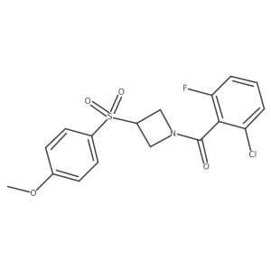 (2-Chloro-6-fluorophenyl)(3-((4-methoxyphenyl)sulfonyl)azetidin-1-yl)methanone Structure