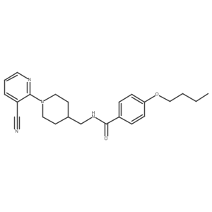 4-butoxy-N-((1-(3-cyanopyridin-2-yl)piperidin-4-yl)methyl)benzamide Structure