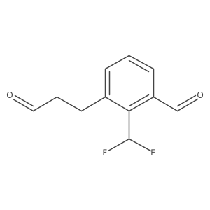2-(Difluoromethyl)-3-formylphenylpropanal Structure