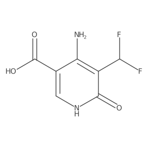 4-Amino-5-(difluoromethyl)-6-hydroxynicotinic acid结构式