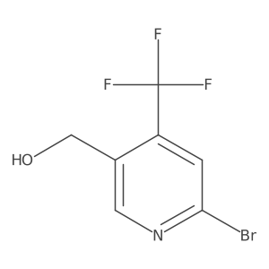 (6-Bromo-4-(trifluoromethyl)pyridin-3-yl)methanol结构式