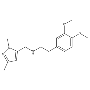 [2-(3,4-dimethoxyphenyl)ethyl][(1,3-dimethyl-1H-pyrazol-5-yl)methyl]amine结构式
