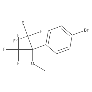1-Bromo-4-(1,1,1,3,3,3-hexafluoro-2-methoxypropan-2-yl)benzene结构式