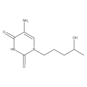 5-Amino-1-(4-hydroxypentyl)-1,2,3,4-tetrahydropyrimidine-2,4-dione结构式