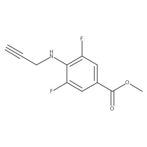 Methyl 3,5-difluoro-4-[(prop-2-yn-1-yl)amino]benzoate结构式