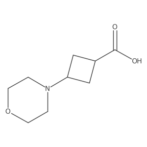 3-(Morpholin-4-yl)cyclobutane-1-carboxylic acid结构式