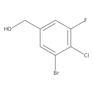 3-Bromo-4-chloro-5-fluorobenzyl alcohol结构式