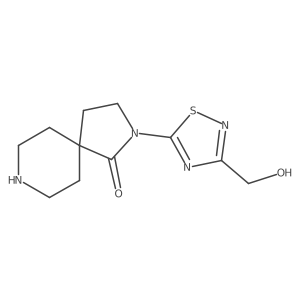 2-[3-(Hydroxymethyl)-1,2,4-thiadiazol-5-yl]-2,8-diazaspiro[4.5]decan-1-one Structure
