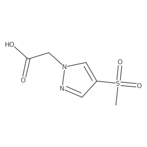 2-(4-Methanesulfonyl-1H-pyrazol-1-yl)acetic acid Structure