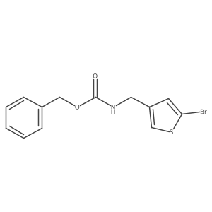 benzyl N-[(5-bromothiophen-3-yl)methyl]carbamate Structure