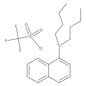 Dibutyl(naphthalen-1-yl)sulfanium trifluoromethanesulfonate结构式