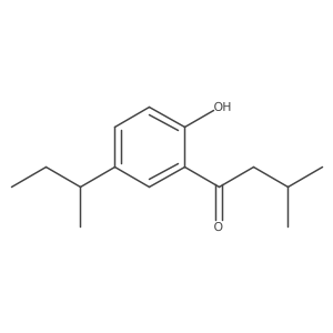 1-[5-(Butan-2-yl)-2-hydroxyphenyl]-3-methylbutan-1-one Structure