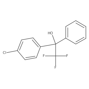 1-Phenyl-1-(4-chlorophenyl)-2,2,2-trifluoroethanol结构式