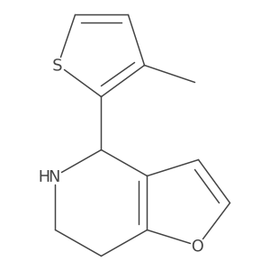 4-(3-methylthiophen-2-yl)-4H,5H,6H,7H-furo[3,2-c]pyridine结构式