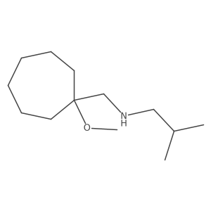 [(1-Methoxycycloheptyl)methyl](2-methylpropyl)amine Structure