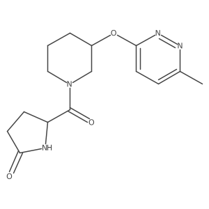 5-(3-((6-Methylpyridazin-3-yl)oxy)piperidine-1-carbonyl)pyrrolidin-2-one Structure