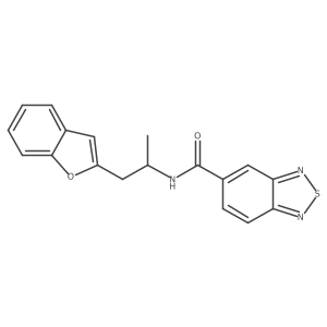 N-(1-(benzofuran-2-yl)propan-2-yl)benzo[c][1,2,5]thiadiazole-5-carboxamide Structure