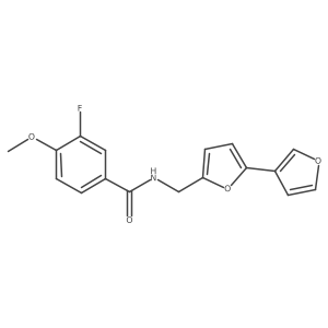 N-([2,3'-bifuran]-5-ylmethyl)-3-fluoro-4-methoxybenzamide Structure