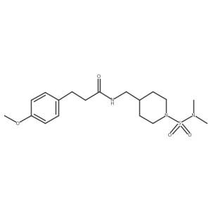 N-((1-(N,N-dimethylsulfamoyl)piperidin-4-yl)methyl)-3-(4-methoxyphenyl)propanamide结构式