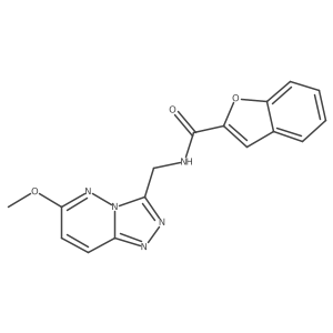 N-((6-methoxy-[1,2,4]triazolo[4,3-b]pyridazin-3-yl)methyl)benzofuran-2-carboxamide结构式