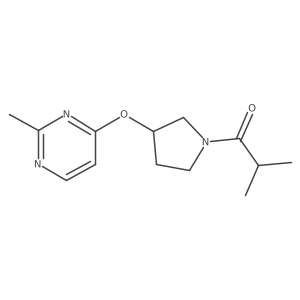 2-Methyl-1-{3-[(2-methylpyrimidin-4-yl)oxy]pyrrolidin-1-yl}propan-1-one Structure