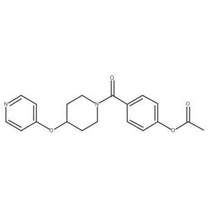 4-(4-(Pyridin-4-yloxy)piperidine-1-carbonyl)phenyl acetate Structure