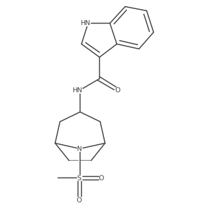 N-(8-(methylsulfonyl)-8-azabicyclo[3.2.1]octan-3-yl)-1H-indole-3-carboxamide Structure