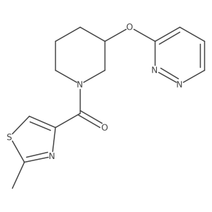 (2-Methylthiazol-4-yl)(3-(pyridazin-3-yloxy)piperidin-1-yl)methanone结构式