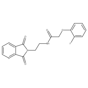 N-(2-(5,7-dioxo-5H-pyrrolo[3,4-b]pyridin-6(7H)-yl)ethyl)-2-(2-fluorophenoxy)acetamide Structure