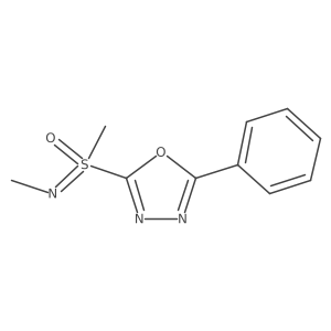 Methyl[methyl(oxo)(5-phenyl-1,3,4-oxadiazol-2-yl)-lambda6-sulfanylidene]amine Structure