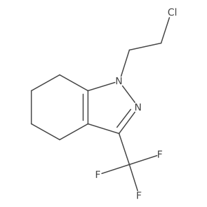 1-(2-chloroethyl)-3-(trifluoromethyl)-4,5,6,7-tetrahydro-1H-indazole结构式