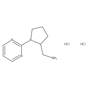 (1-(Pyrimidin-2-yl)pyrrolidin-2-yl)methanamine dihydrochloride Structure