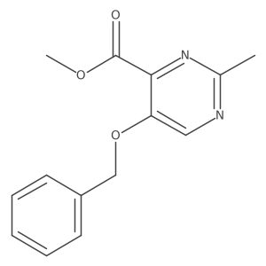 Methyl 5-(benzyloxy)-2-methylpyrimidine-4-carboxylate Structure