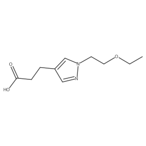3-[1-(2-ethoxyethyl)-1H-pyrazol-4-yl]propanoic acid结构式