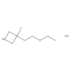 3-(2-Ethoxyethyl)-3-fluoroazetidine hydrochloride Structure