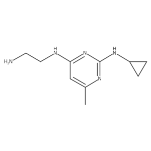 N4-(2-aminoethyl)-N2-cyclopropyl-6-methylpyrimidine-2,4-diamine结构式
