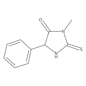 3-Methyl-5-phenyl-2-thioxoimidazolidin-4-one结构式