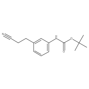 tert-butyl N-[3-(2-cyanoethyl)phenyl]carbamate Structure