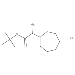 Tert-butyl 2-amino-2-cycloheptylacetate hydrochloride结构式