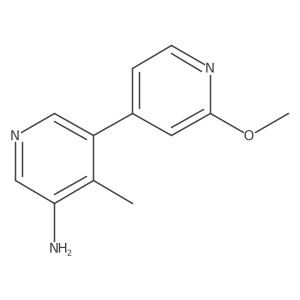 5-(2-Methoxypyridin-4-yl)-4-methylpyridin-3-amine Structure