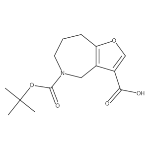 5-[(tert-butoxy)carbonyl]-4H,5H,6H,7H,8H-furo[3,2-c]azepine-3-carboxylic acid Structure