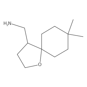 {8,8-Dimethyl-1-oxaspiro[4.5]decan-4-yl}methanamine Structure