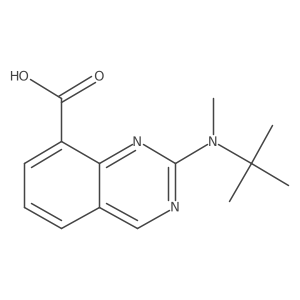 2-[Tert-butyl(methyl)amino]quinazoline-8-carboxylic acid Structure