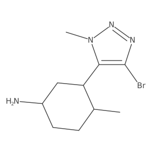 3-(4-bromo-1-methyl-1H-1,2,3-triazol-5-yl)-4-methylcyclohexan-1-amine Structure