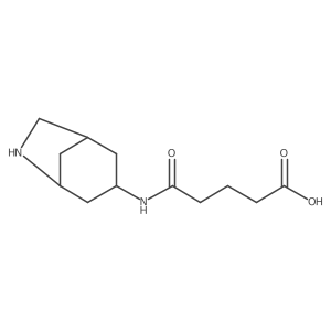 4-({6-Azabicyclo[3.2.1]octan-3-yl}carbamoyl)butanoic acid Structure