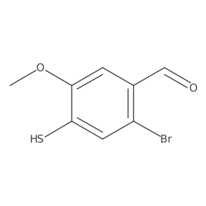 2-Bromo-5-methoxy-4-sulfanylbenzaldehyde结构式