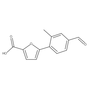 5-(4-Formyl-2-methylphenyl)furan-2-carboxylic acid结构式